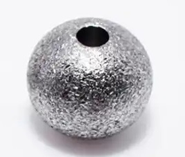Stainless Steel Frosted Round Bead-8mm