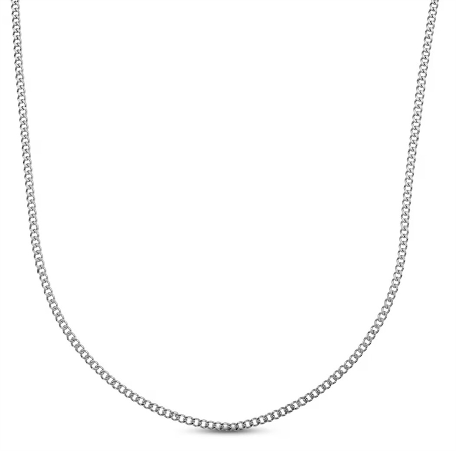 2mm Curb Stainless Steel Finished Necklace Chain