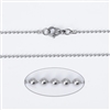 2mm Cable Stainless Steel Finished Necklace Chain - 20"