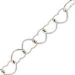 Sterling Silver Chain - #7 - Heart Chain 050