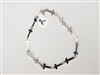 Sterling Silver Cross Bracelet - 7"