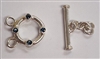 12mm Swarovski Sterling Double Strand Toggles