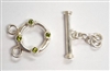 12mm Swarovski Sterling Double Strand Toggles