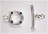 Swarovski Sterling Single Strand Toggles