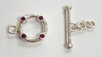 Swarovski Sterling Single Strand Toggles