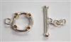 Swarovski Sterling Single Strand Toggles
