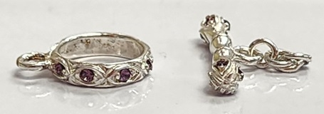 Swarovski Sterling Single Strand Toggles