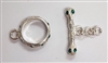 Swarovski Sterling Single Strand Toggles