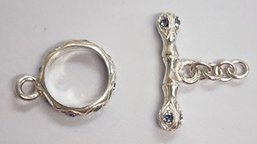 Swarovski Sterling Single Strand Toggles