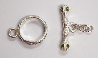 Swarovski Sterling Single Strand Toggles