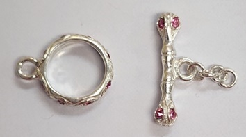 Swarovski Sterling Single Strand Toggles