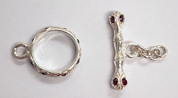 Swarovski Sterling Single Strand Toggles