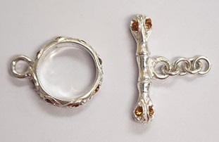 Swarovski Sterling Single Strand Toggles