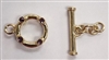 12mm Swarovski Vermeil Single Strand Toggles