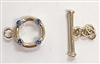 12mm Swarovski Vermeil Single Strand Toggles