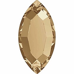 Swarovski #2200 4 x 2mm Navette- Golden Shadow