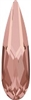 Swarovski 14 x 3.9mm Raindrop flat back- Blush Rose