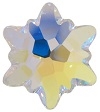 Swarovski 10mm Edelweiss Flatback- Crystal AB