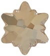 Swarovski 10mm Edelweiss Flatback- Golden Shadow