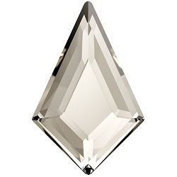 Swarovski 6.4 x 4.2mm Kite flat back- Silver Shade