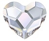 Swarovski 10mm Heart flat back- Crystal