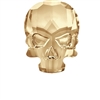 Swarovski 10 x 7mm Skull Flatback Golden Shadow