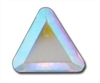 Swarovski 3.3mm Triangle flat back- Crystal AB