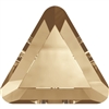 Swarovski 3.3mm Triangle flat back- Golden Shadow