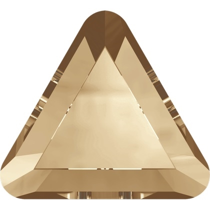 Swarovski 3.3mm Triangle flat back- Golden Shadow