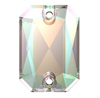 Swarovski 20 x 14mm Emerald Cut sew on- Crystal AB