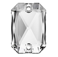 Swarovski 20 x 14mm Emerald Cut sew on- Crystal