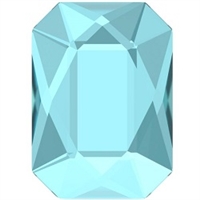 Swarovski 8 x 5.5mm Emerald Cut flat back- Aquamarine