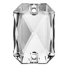 Swarovski 14 x 10mm Emerald Cut sew on- Crystal