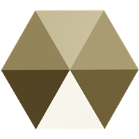 Swarovski 5.5mm Hexagon Spike Bead- Metallic Light Gold