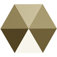 Swarovski 7.5mm Hexagon Spike Bead- Metallic Light Gold