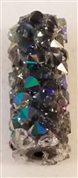 Swarovski 15mm Fine Rock Tube- Paradise Shine