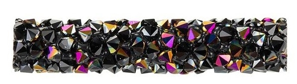 Swarovski 30mm Fine Rock Tube- Jet/Astral Pink