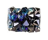 Swarovski 8mm Fine Rock Tube- Bermuda Blue