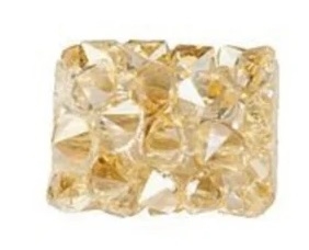 Swarovski 8mm Fine Rock Tube- Golden Shadow