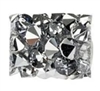 Swarovski 8mm Fine Rock Tube- Light Chrome