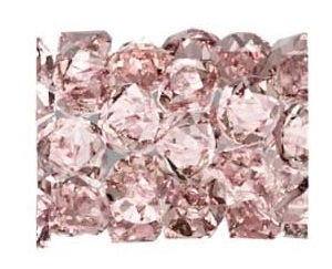 Swarovski 8mm Fine Rock Tube- Vintage Rose