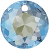 Swarovski #6430 Classic Cut Pendant - Aqua Shimmer - 10mm