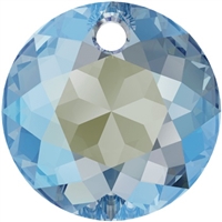 Swarovski #6430 Classic Cut Pendant - Aqua Shimmer - 10mm