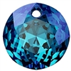 Swarovski #6430 Classic Cut Pendant - Bermuda Blue - 10mm