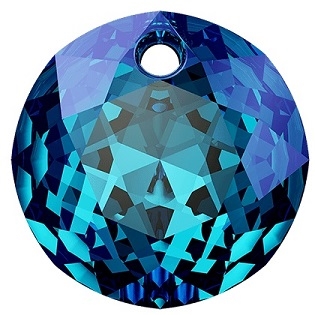 Swarovski #6430 Classic Cut Pendant - Bermuda Blue - 10mm