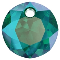 Swarovski #6430 Classic Cut Pendant - Emerald Shimmer- 10mm