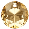 Swarovski #6430 Classic Cut Pendant - Golden Shadow - 14mm