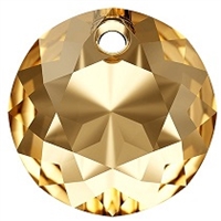 Swarovski #6430 Classic Cut Pendant - Golden Shadow - 8mm