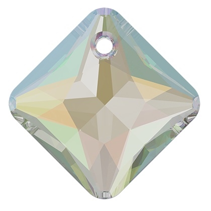 Swarovski #6431 Princess Cut Pendant - Crystal AB - 16mm