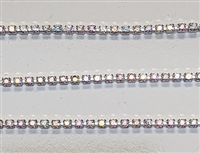 Swarovski Rhinestone Cup Chain- Size #100- Crystal AB/Rhodium